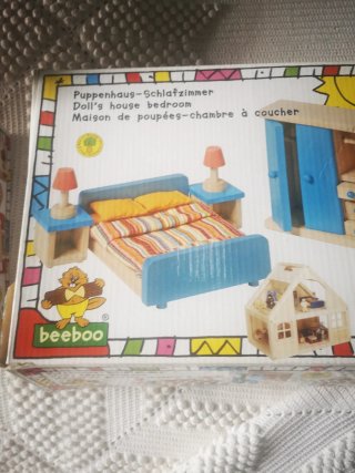 Cocina Casa Muñecas Madera