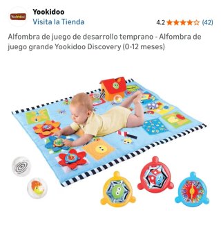 Manta de juegos Yookidoo XL + 3 juguetes