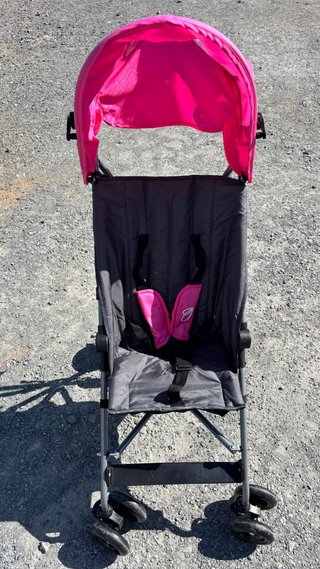 Carro de bebé Asalvo rosa y gris nuevo con etiquet