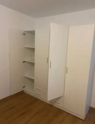 Armario Blanco 4 Puertas con Cajones