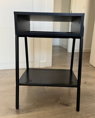 Mesita de noche, negro STESKOG , IKEA