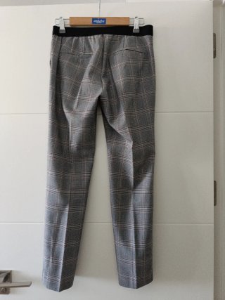Pantalón tejido cuadros invierno