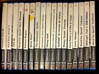 Consola PlayStation 2 Negra + Mandos, Juegos
