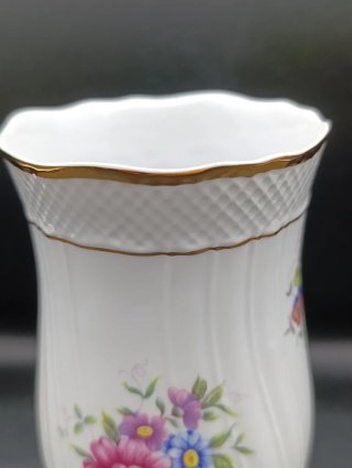Jarrón florero porcelana húngara Hollohaza