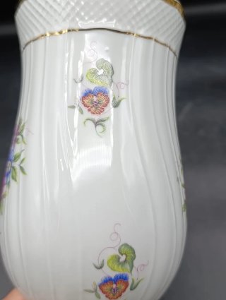 Jarrón florero porcelana húngara Hollohaza