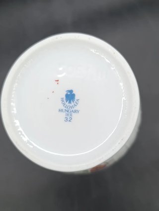 Jarrón florero porcelana húngara Hollohaza