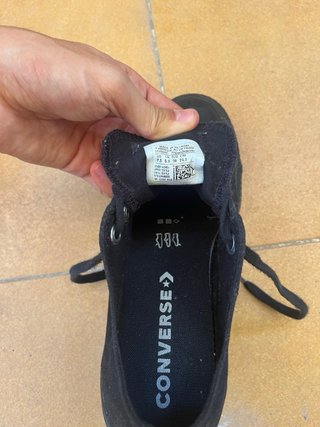 Converse bajas negras talla 38