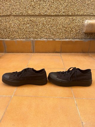 Converse bajas negras talla 38