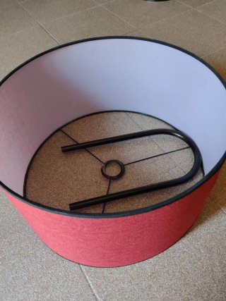 Lámpara de pie Malaui rojo 170 cm nueva