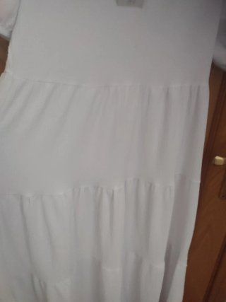 Vestido blanco de verano para mujer