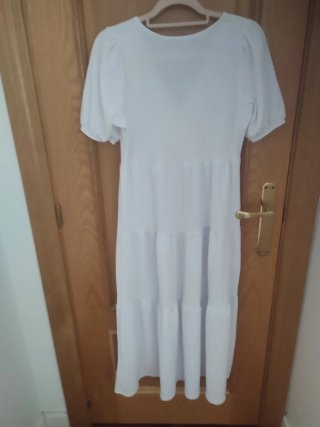 Vestido blanco de verano para mujer