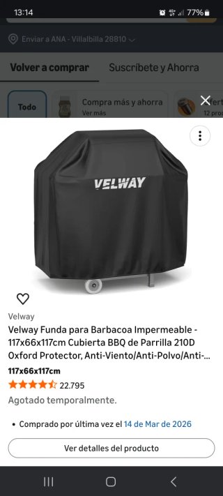 Funda para barbacoa negra