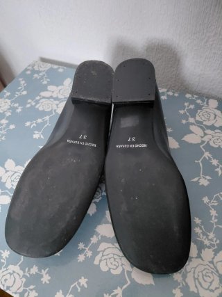 Zapatos planos negros talla 37