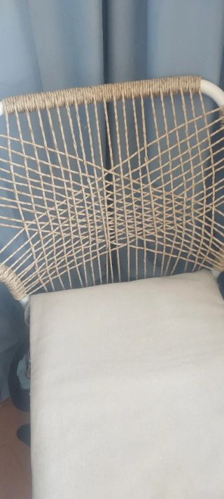 Sillas Mimbre Metal Beige/Marrón