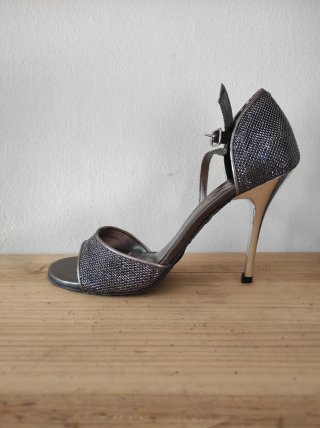 Zapatos de baile Sheila Aquino plateados
