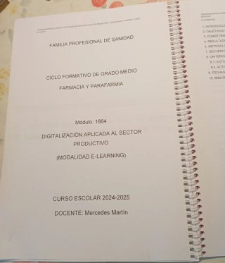 Temario CICLO FORMATIVO DE GRADO MEDIO FARMACIA.