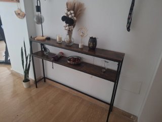 Mueble recibidor de madera
