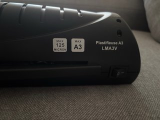 Plastificadora A3 Negra