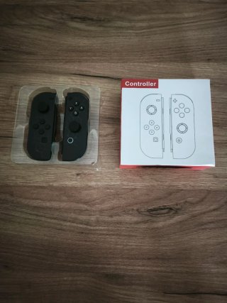 JoyCons Nintendo Switch Negros con Luces