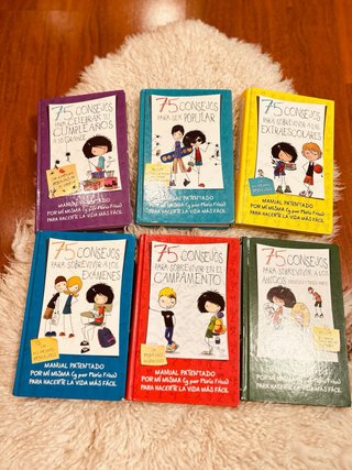 (9-14años)Lote 6 libros juveniles “75 consejos…”