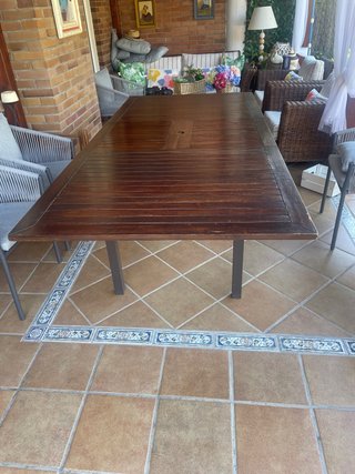 Tavolo da giardino in legno 1,80x1,10 estensibile