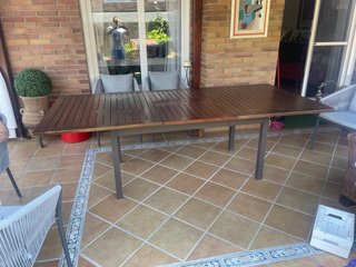 Tavolo da giardino in legno 1,80x1,10 estensibile