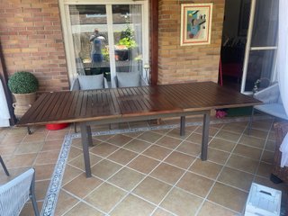 Tavolo da giardino in legno 1,80x1,10 estensibile