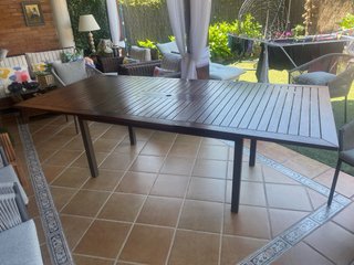 Tavolo da giardino in legno 1,80x1,10 estensibile