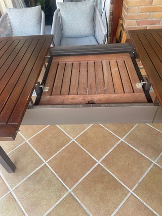 Tavolo da giardino in legno 1,80x1,10 estensibile
