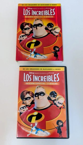 2 DVD LOS INCREÍBLES. Edición Especial. DISNEY.