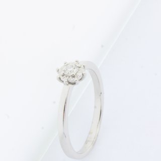 Anillo Tous Oro Blanco Diamantes Talla 12