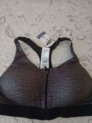 Sujetador deportivo Decathlon gris talla XL