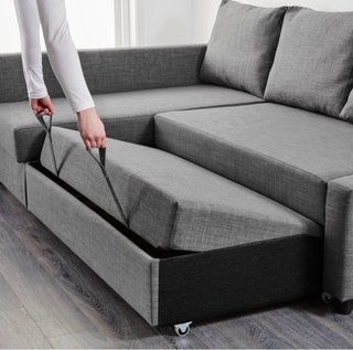 Sofá Cama Chaise Longue FRIHETEN Ikea Gris