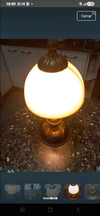Lámpara de mesa vintage una verdadera joya