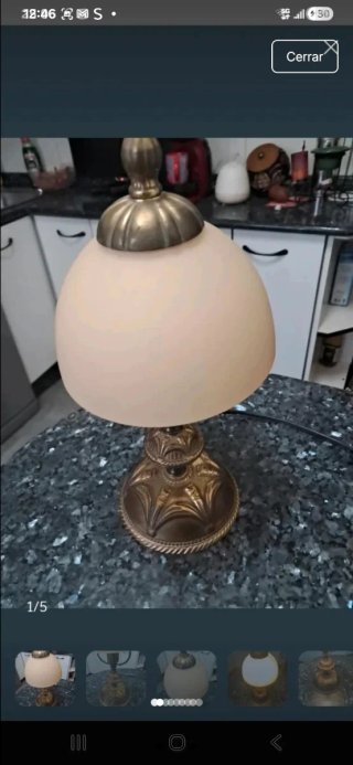 Lámpara de mesa vintage una verdadera joya