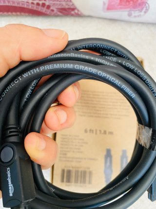 Cavo ottico audio digitale Toslink 1,8 m