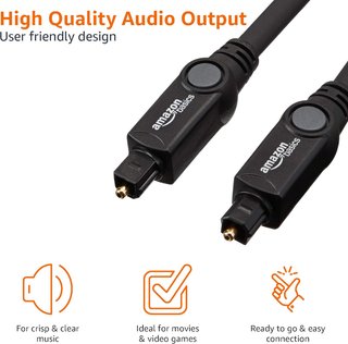 Cavo ottico audio digitale Toslink 1,8 m