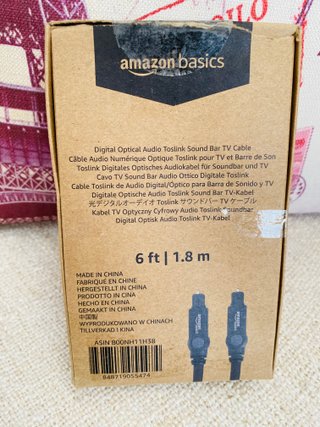 Cavo ottico audio digitale Toslink 1,8 m