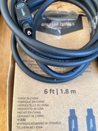 Cavo ottico audio digitale Toslink 1,8 m