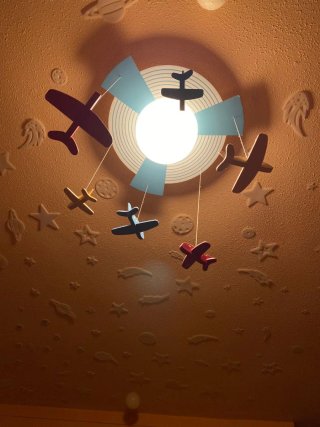 Lámpara Techo Infantil Aviones
