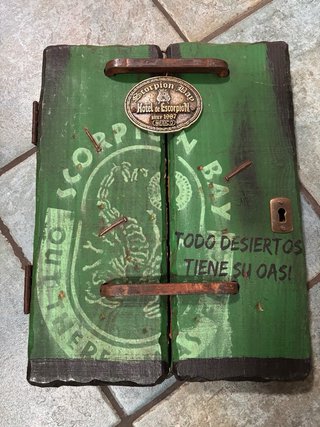 Coppia quadri Scorpion Bay in legno