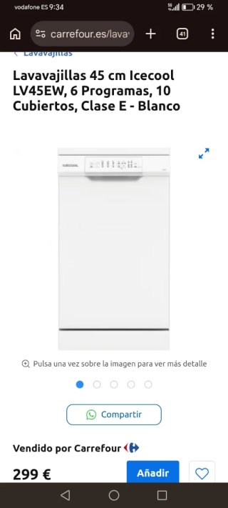Lavavajillas ICECOOL 45 cm