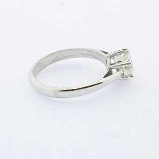 Anillo Solitario Oro Blanco con Brillante