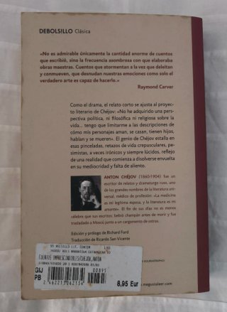 Libro Cuentos imprescindibles, de Antón Chéjov