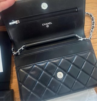 Borsa Chanel Nera Imbottitura Catena