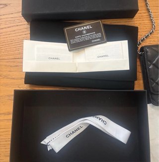Borsa Chanel Nera Imbottitura Catena