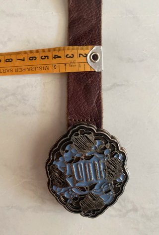 Cintura in pelle Gas Fibbia Decorativa