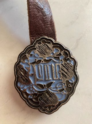 Cintura in pelle Gas Fibbia Decorativa