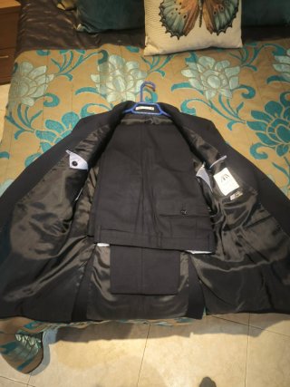 Traje Zara azul marino Talla M