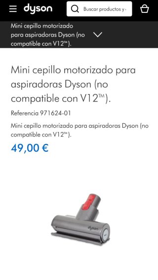 Mini cepillo motorizado Dyson